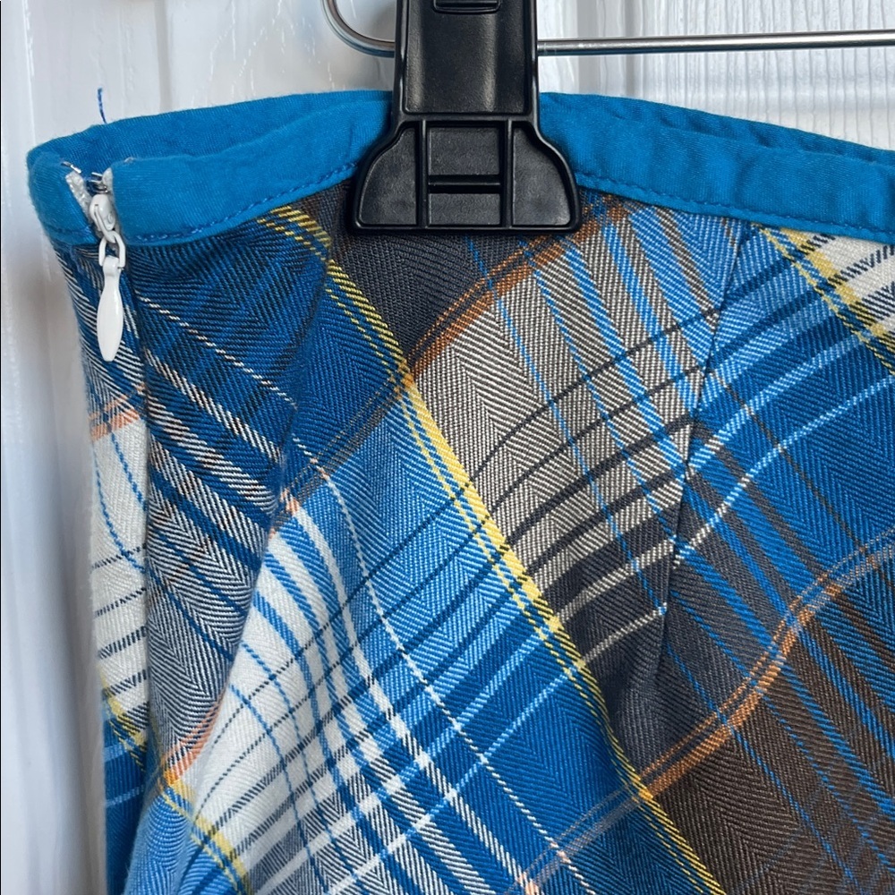 Urban Outfitters Blue and Brown Maxi Pencil Skirt Size Large - Picture 7 of 12